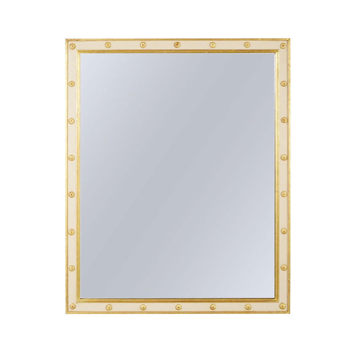 Gold/Cream Rosette Mirror - The Kellogg Collection
