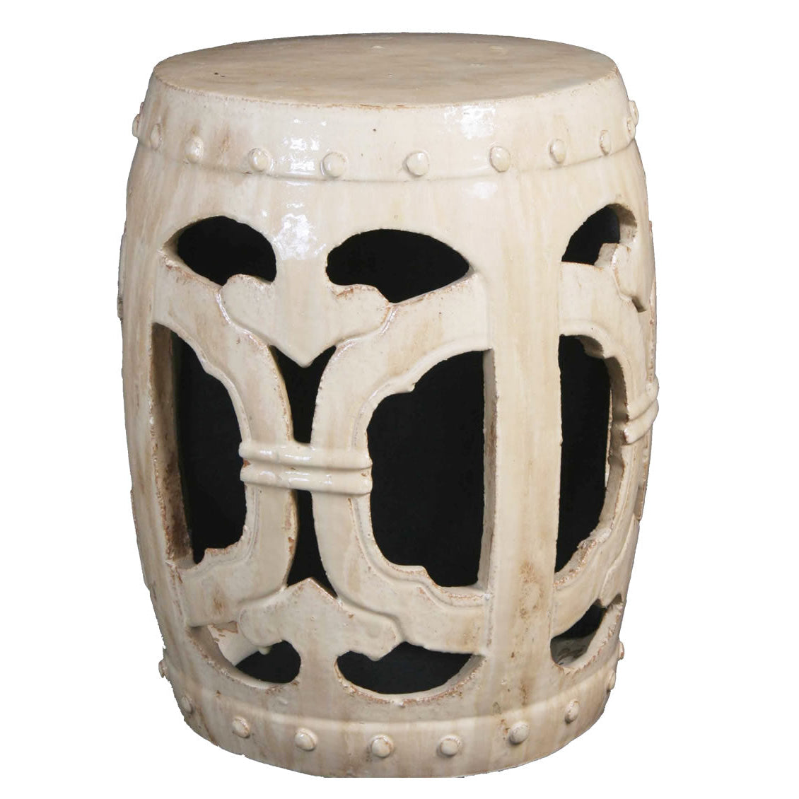 Openwork Latte Garden Seat - The Kellogg Collection