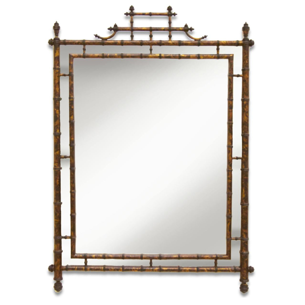 Tortoise Bamboo Mirror - The Kellogg Collection