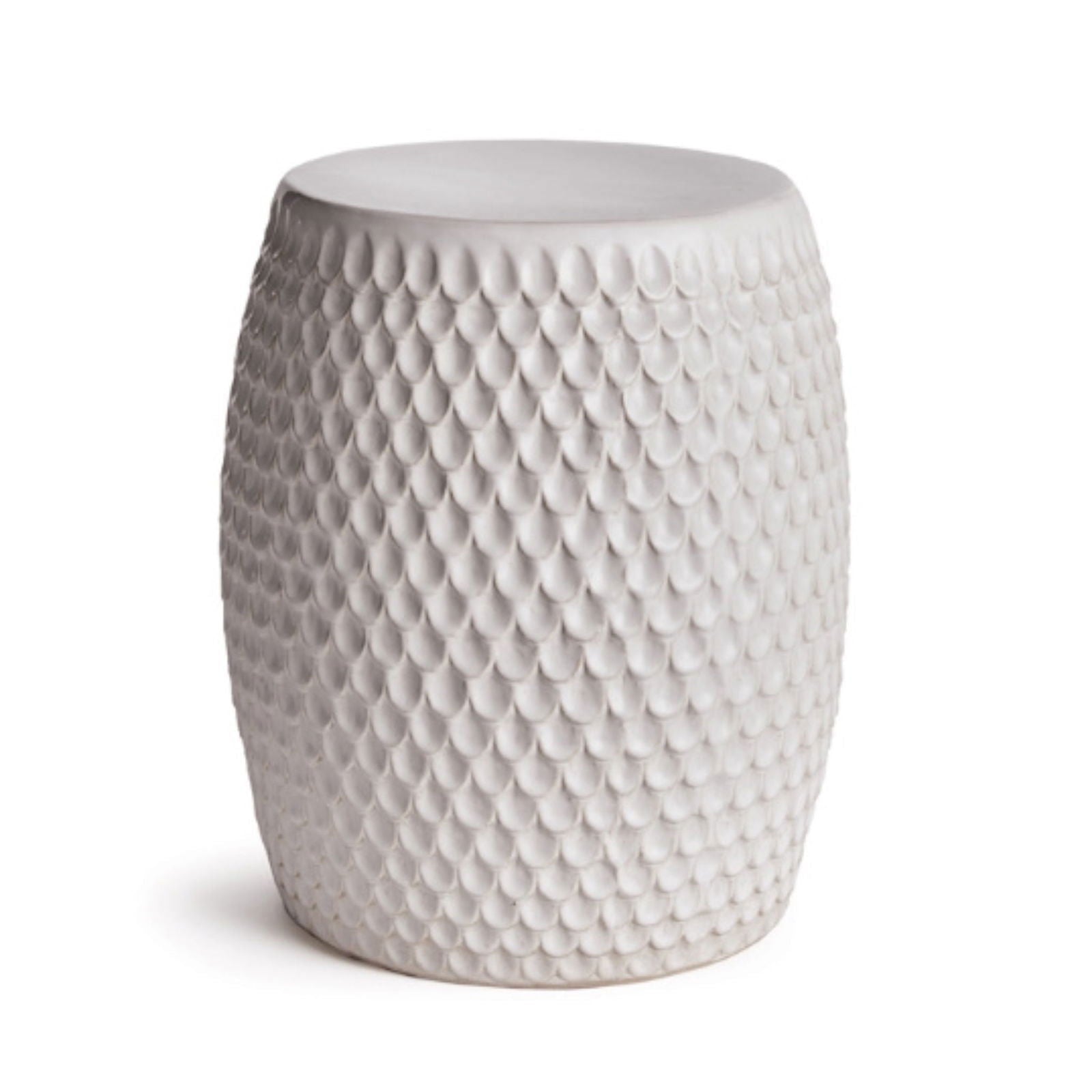 White Scales Garden Seat - The Kellogg Collection