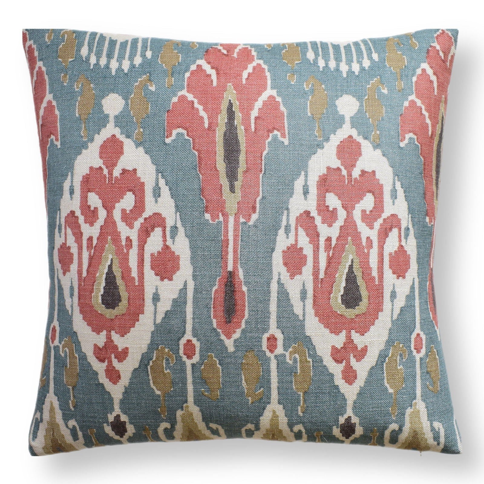 Bokhara Ikat Pillow Teal - The Kellogg Collection