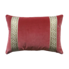 Greek Key Velvet Pillow - The Kellogg Collection