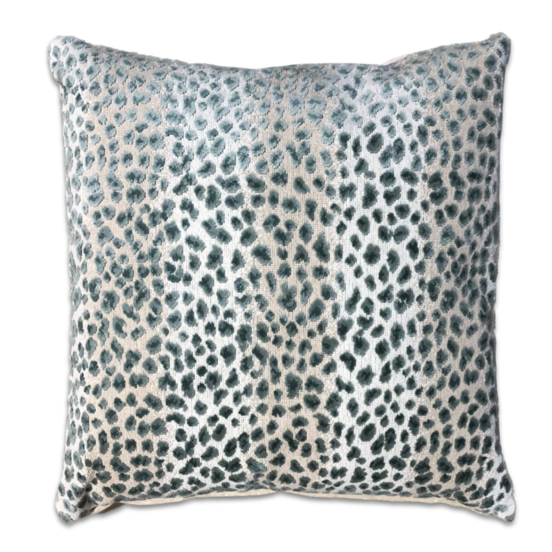 Ocelot Pillow Celadon - The Kellogg Collection