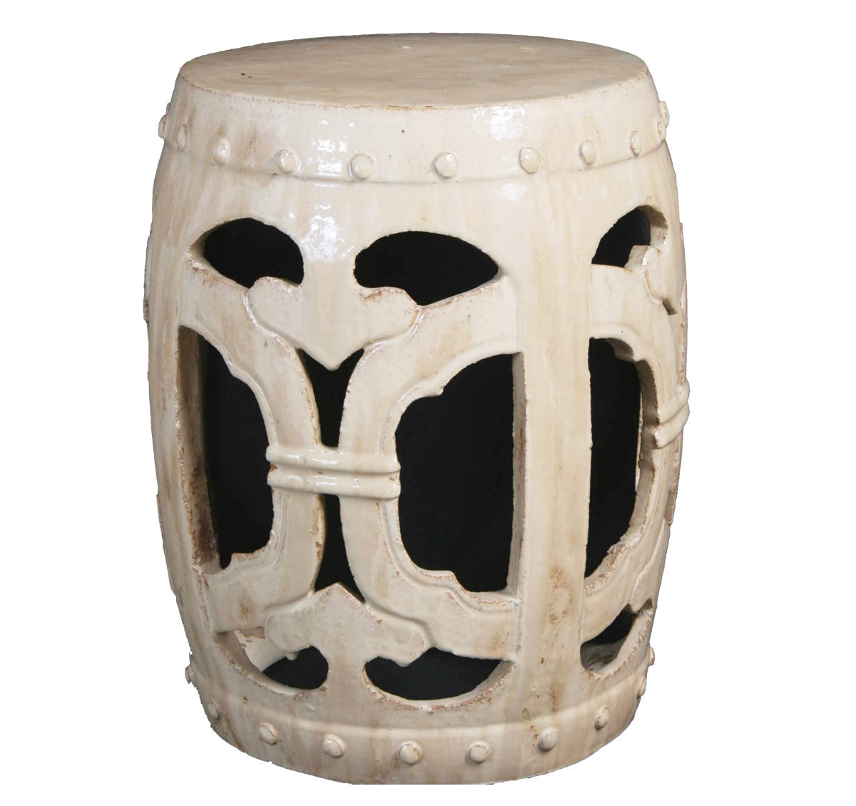 Openwork Latte Garden Seat - The Kellogg Collection