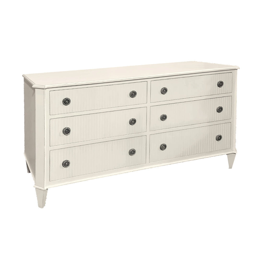 ribbed dresser Thalric Wood Do not use chemical based abrasive cleaning materials Nightstand, 3 Drawer Walnut Dresser