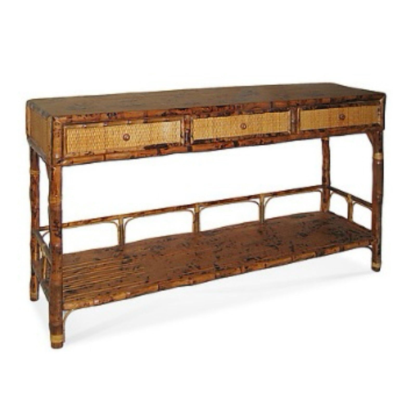 Tortoise Bamboo Console - The Kellogg Collection