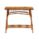 Tortoise Bamboo Hall Table - The Kellogg Collection