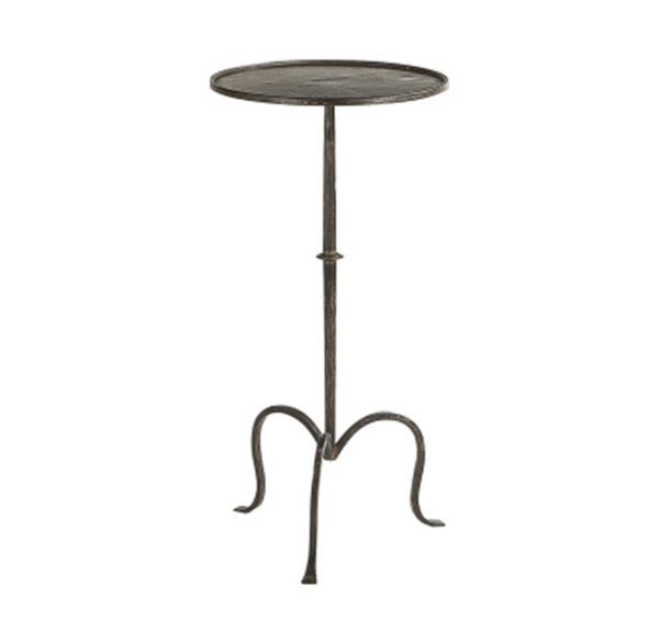 Round metal martini occasional table from the Kellogg Collection | @kelloggfurn