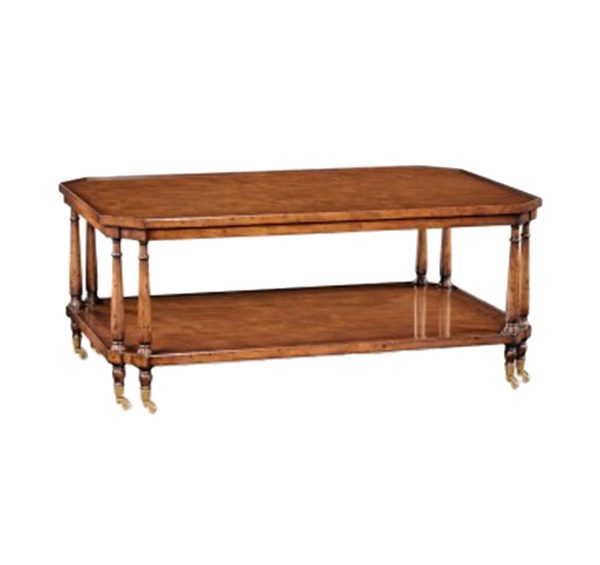 Two tier walnut cocktail table from the Kellogg Collection | @kelloggfurn